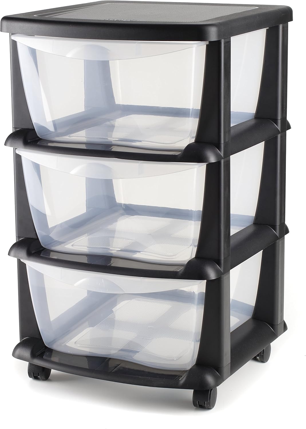 Maxi Nature Plastic Storage Drawers on Wheels Sturdy Frame, Durable