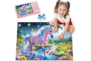Pawparty Jumbo Floor Puzzle for Toddlers, 48 pc Large Educational Jigsaw Puzzle for Kids Ages 3-6, 3 x 2 Feet Giant Toy, Holi