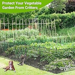 5 Panels No Dig Decorative Outdoor Garden Fence for