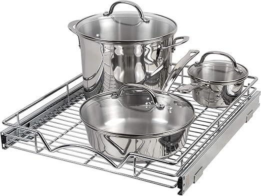 Amazon Com Slide Out Cabinet Organizer Pull Out Sliding Kitchen