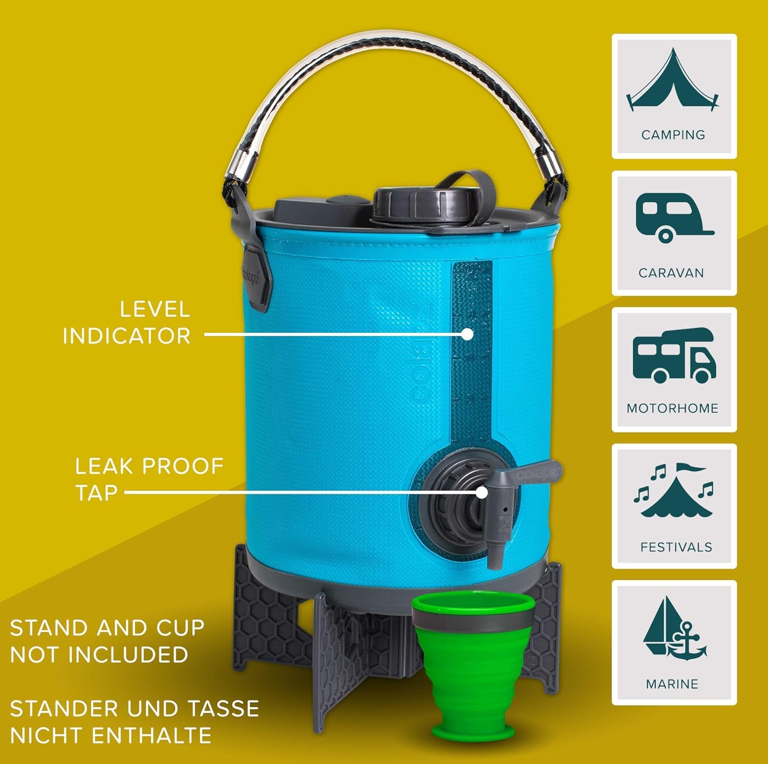 Wasserkanister Als Camping Zubehor Colapz 3 In 1 Faltbarer Wasserbehalter Wasserspender Mit Hahn Giesskanne Und Eimer Fur Den Wohnwagen Blau Sicoobcredseguro Com Br