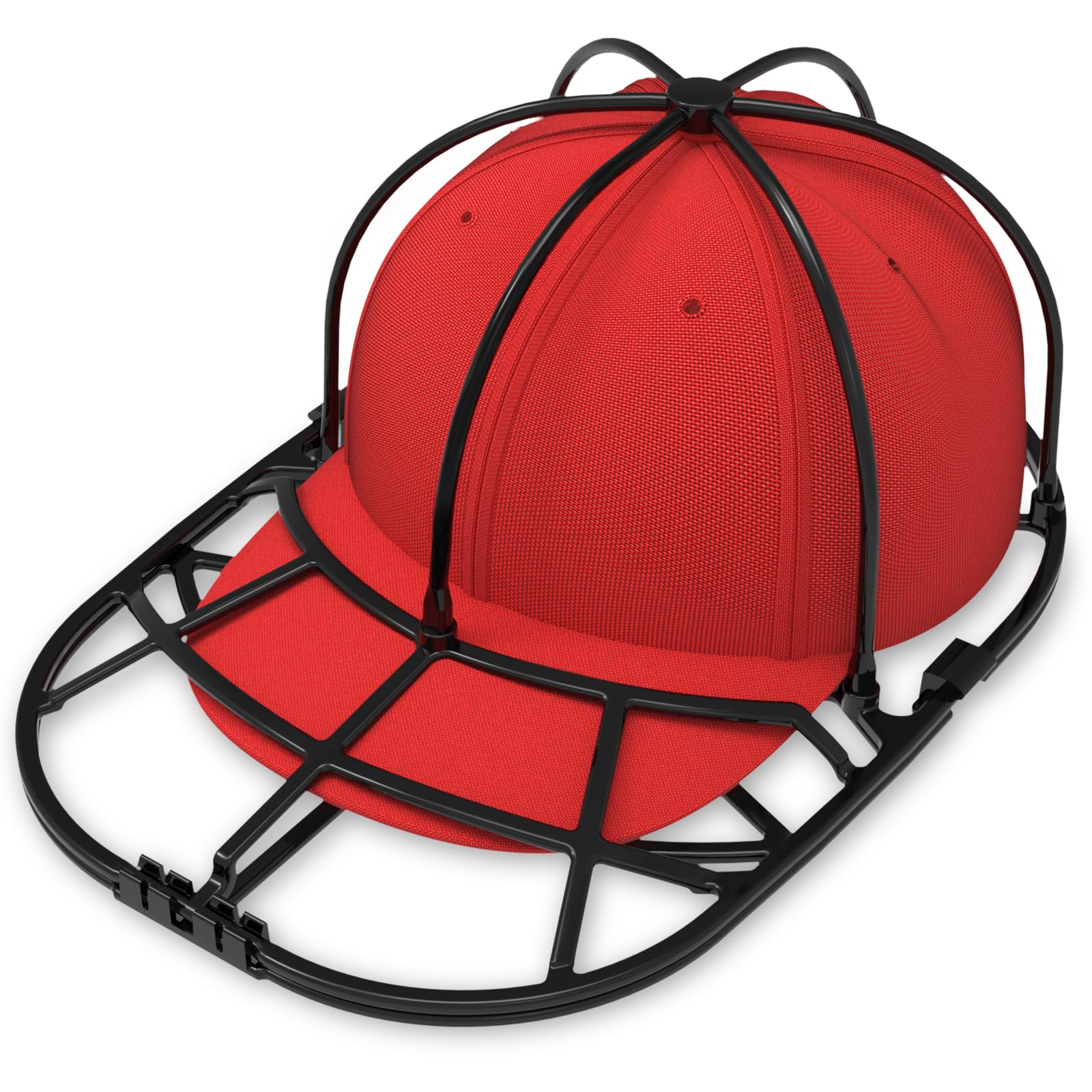 Photo 1 of XQXA Hat Washer Cage for Baseball Caps - Hat Cleaner for Washing Machine & Dishwasher, Fits Adult & Kids Caps - Baseball Cap Washing Cage-Black