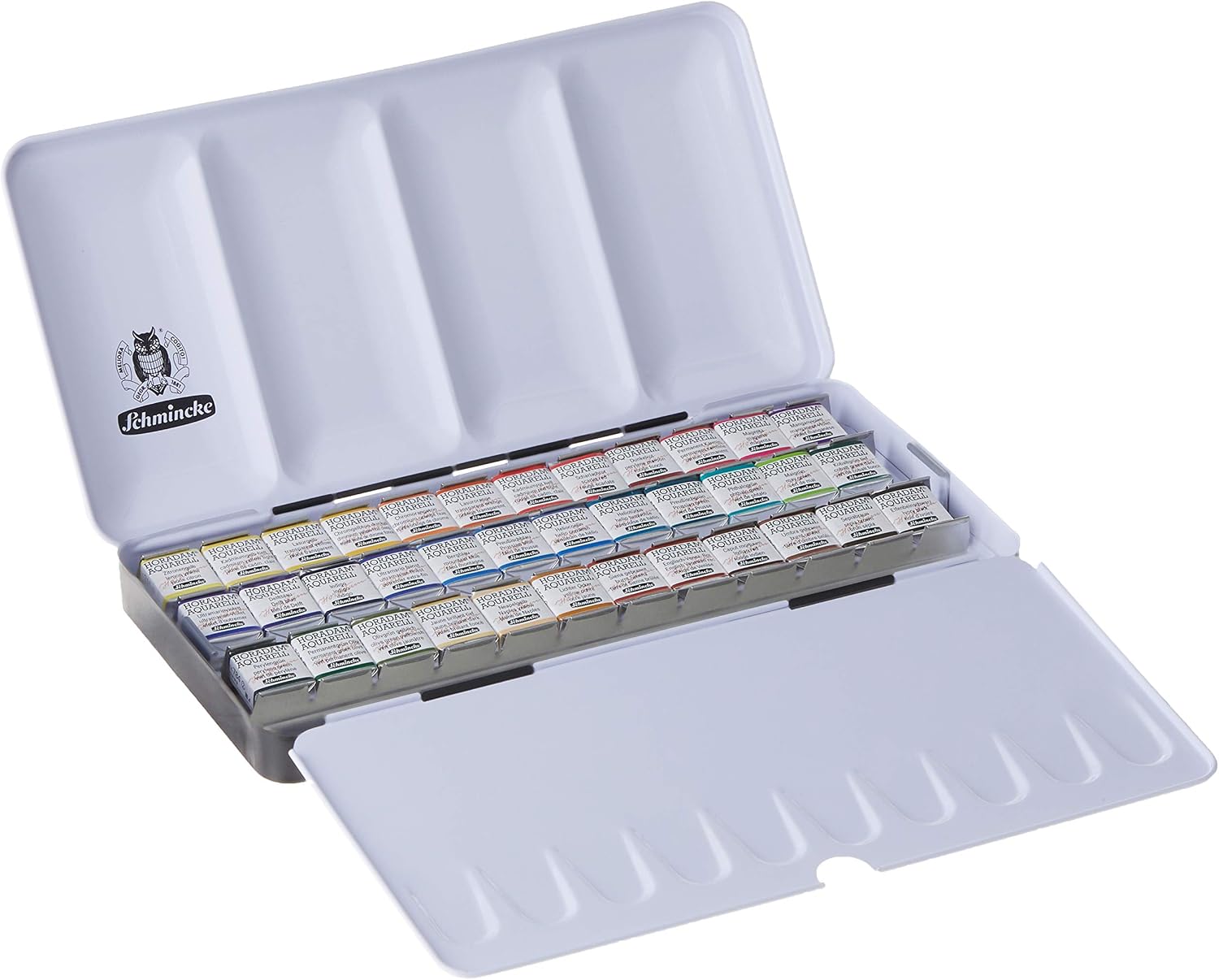 Schmincke, HORADAM AQUARELL paint box with 36 finest watercolours, 74436097, metal box, painting set, watercolours