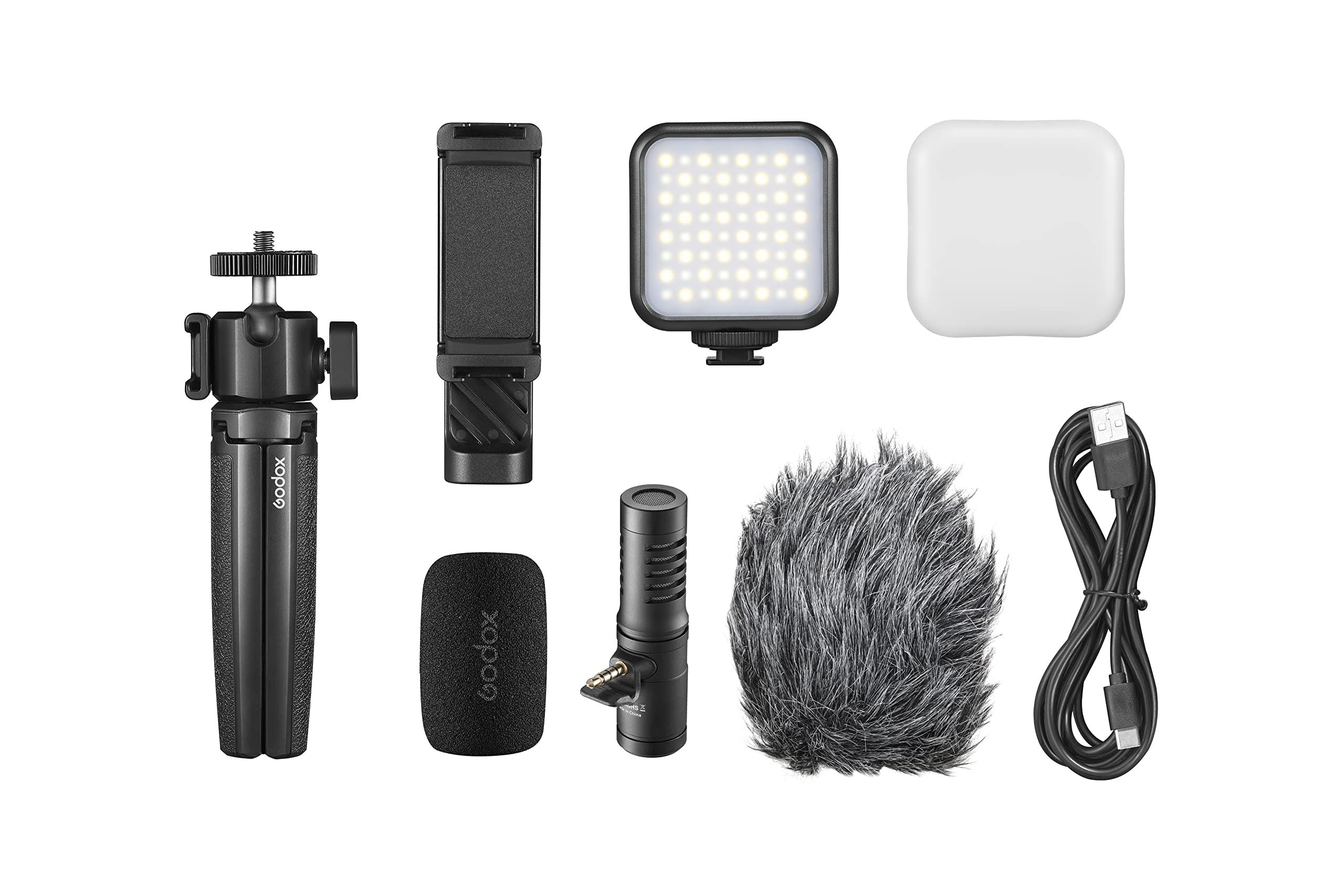 GODOX VK2 Vlogging Kits for Mobile Devices with Lightning Interface