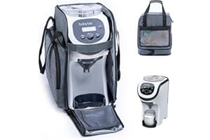 SFYBYHEART Carrying Case Compatible with Baby Brezza Formula Pro Mini Baby Formula Mixer Machine Carrying Bag - Baby Formula Mixer Travel Bag with Pockets for Baby Essential, Pumps, Baby Bottles