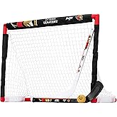 Franklin Sports NHL Ottawa Senators Mini Hockey Set - Kids Indoor Knee Hockey Goal, Ball, + 2 Mini Stick Combo Set - Youth NHL Team Indoor Toy Sets - Ages 3+