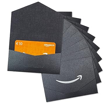 Amazon.de Geschenkkarte im Multi-Pack - 10 Geschenkkarten - 10 EUR (Schwarz und Silber)