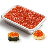 Bester Caviar Salmon Roe Caviar from Alaska, Premium Red Caviar Ikura 500 g | With Large Firm Pearls, Wild Salmon Roe for Sushi, Appetizers and Gourmet Seafood Dishes, Fresh Chilled, Sustainably Sourced