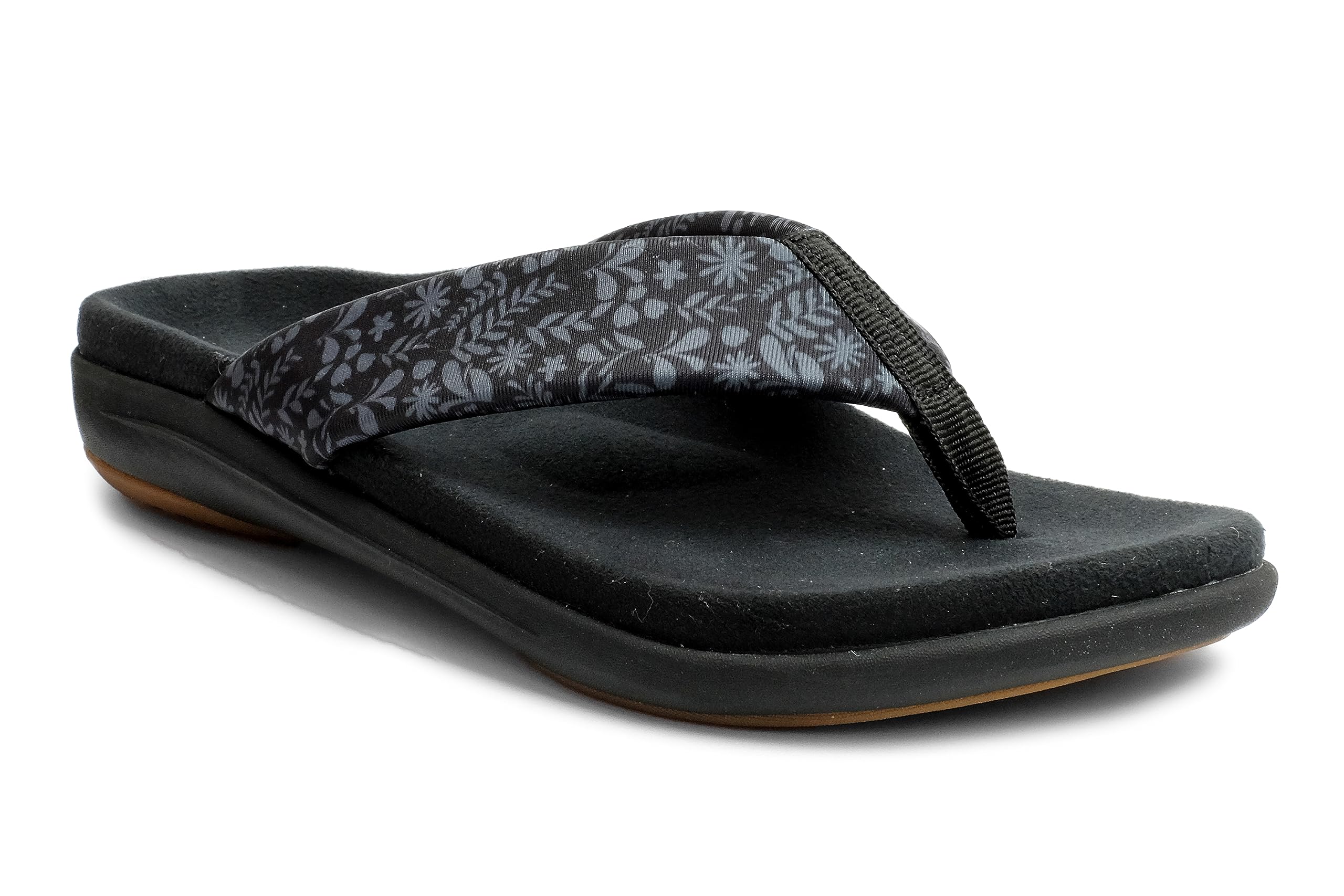 REVITALIGN Women’s Euphoria Flip-Flop, Black, 10 Wide