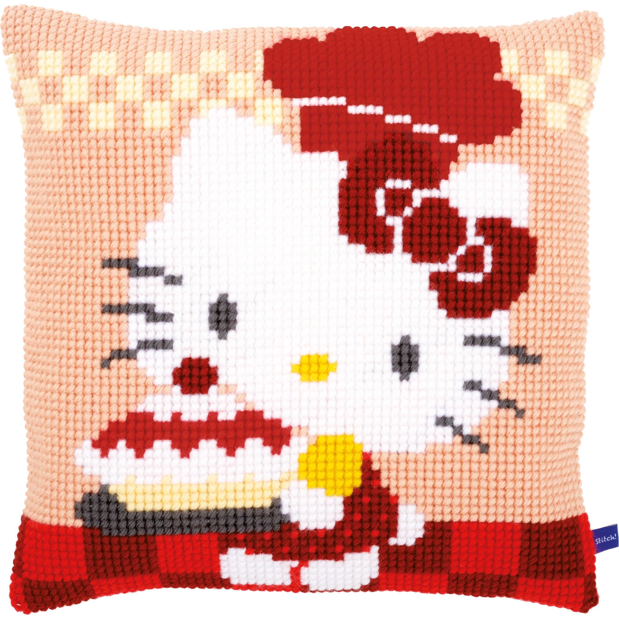 Vervaco "Hello Kitty Pie Baking Cross Stitch Cushion