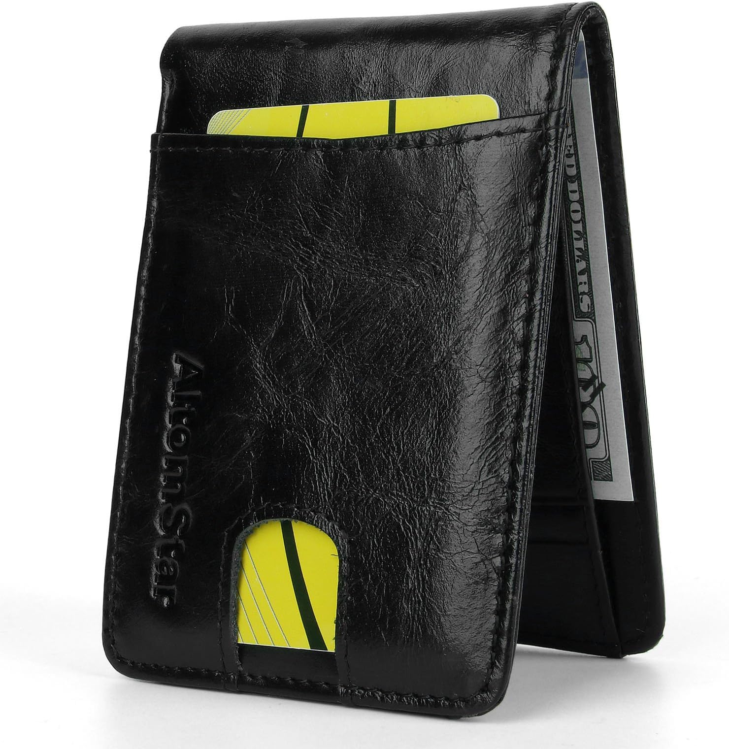 High-End Wallet for Men Genuine Cowhide Leather with RFID Blocking