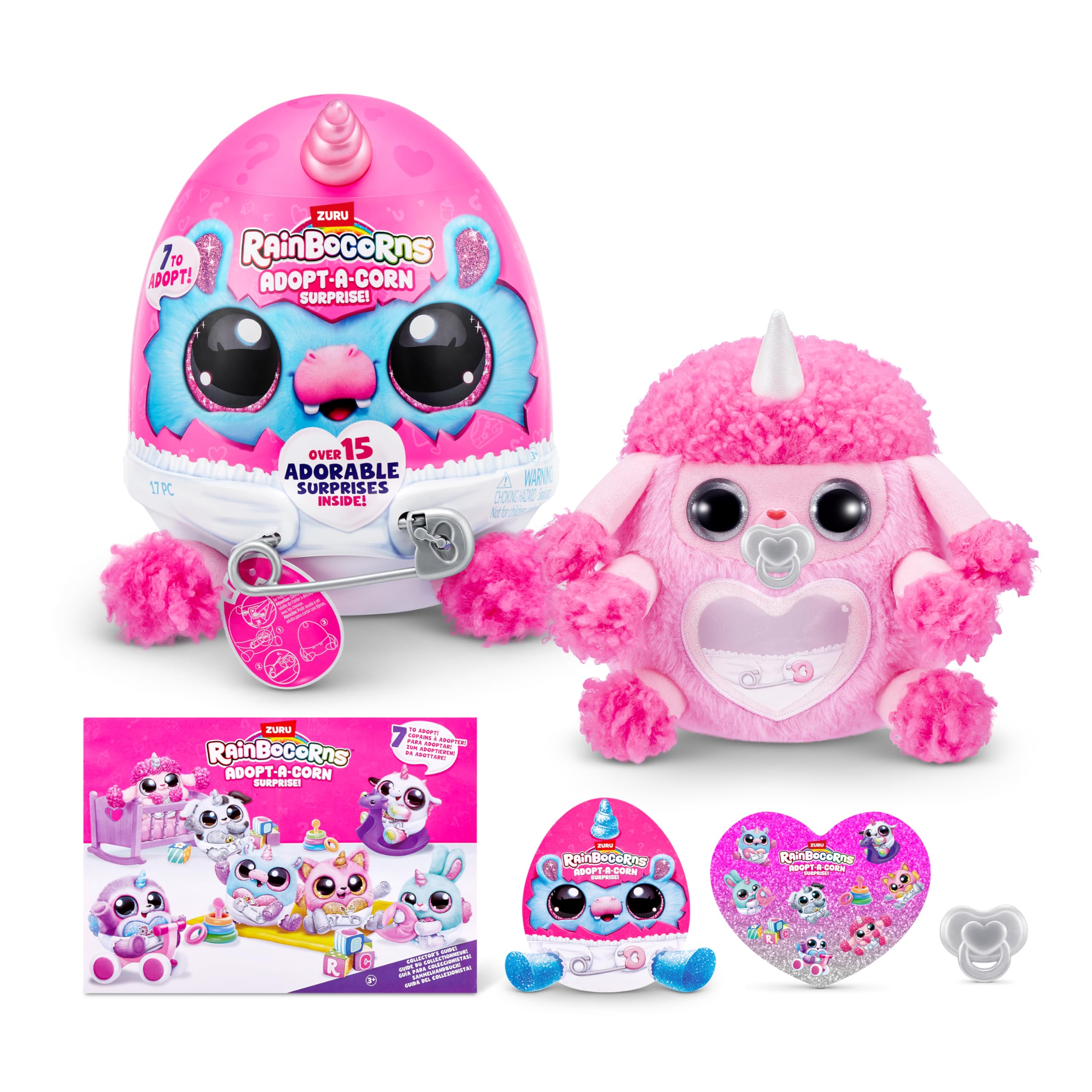 Adopt-A-Corn Surprise Poodle (Twil) by ZURU, 15+ Surprises, Collectible Plush, Baby, Surprise Eggs for Girls & Children Ages 3+ (Poodle)