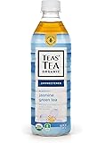 Teas' Tea Unsweetened Jasmine Green Tea, 16.9 Ounce (Pack of 12), Organic, Zero Calories, No Sugars, No Artificial Sweeteners, Antioxidant Rich, High in Vitamin C