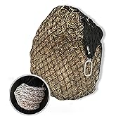 Hay Chix Hay Net for Horses | Slow Feed Hay Bag Feeder | Marine-Grade UV Treated Nylon | Holds 4-6 Flakes | Half Bale Net | 1 3/4" Holes | Oat Rope Color