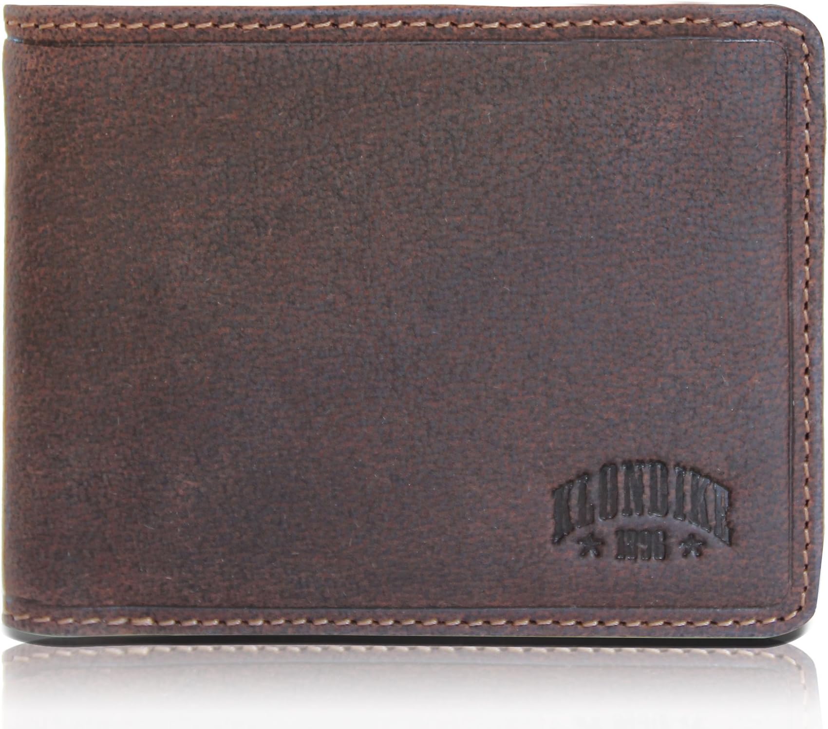 Klondike 1896 'John' Men's Leather Wallet Briefcase, Brown