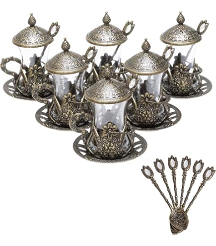 Amazon.com | Alisveristime (Set of 6 Handmade Turkish Tea Water