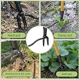 Stanew Long Handle Weed Puller Tool, 4 Claw Telescopic Weeder view 9