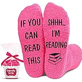 VICRAZY Book Lovers Gifts - Funny Socks for Book Lovers - Gift for Readers - Reading Stuff, Stocking Stuffers for Men, Women