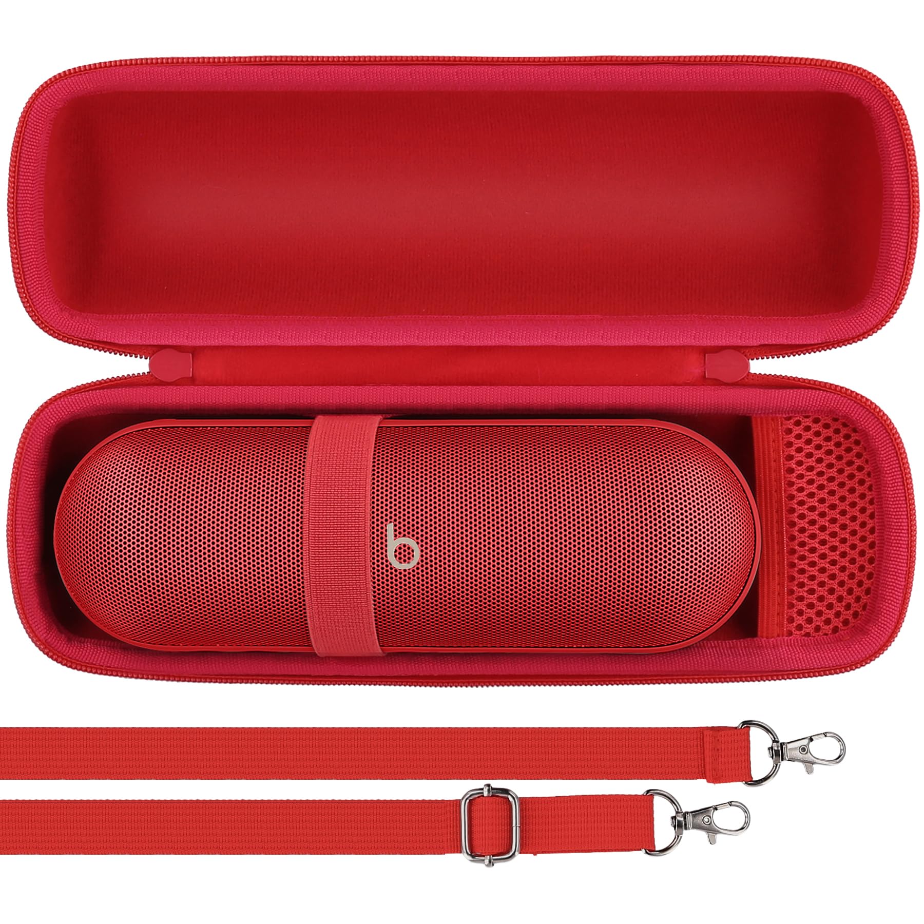 co2CREA Hard Travel Case for Beats Pill Wireless Bluetooth Speaker,Beats by Dr. Dre Pill Waterproof Speaker Carrying Case with houlder strap (Case Only,Excluding speaker)