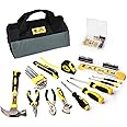 B Bosi Tool 142 Piece Tool Set With Bag Home Repairing Tool Kit with 13-Inch Wide Mouth Open Storage Tool Bag (142 Piece), 142PCS（This product is not eligible for discounts）