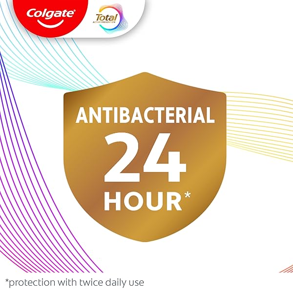 COLGATE TOTAL ALCOHOL FREE MOUTHWASH, NON BURNING PEPPERMINT FOR BAD BREATH, HELPS PREVENT GINGIVITIS AND PLAQUE, NO-ALCOHOL MOUTHWASH, PEPPERMINT, 1.0 L