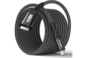 JSAUX USB C to HDMI Cable 10ft | 4K@60Hz | USB 3.1 Type C to HDMI 2.0 Cord for Home Office, (Thunderbolt 3/4 Compatible) with iPhone 16 Pro Max, MacBook Pro/Air, Galaxy S8 to S24, iPad Pro, iMac-Black