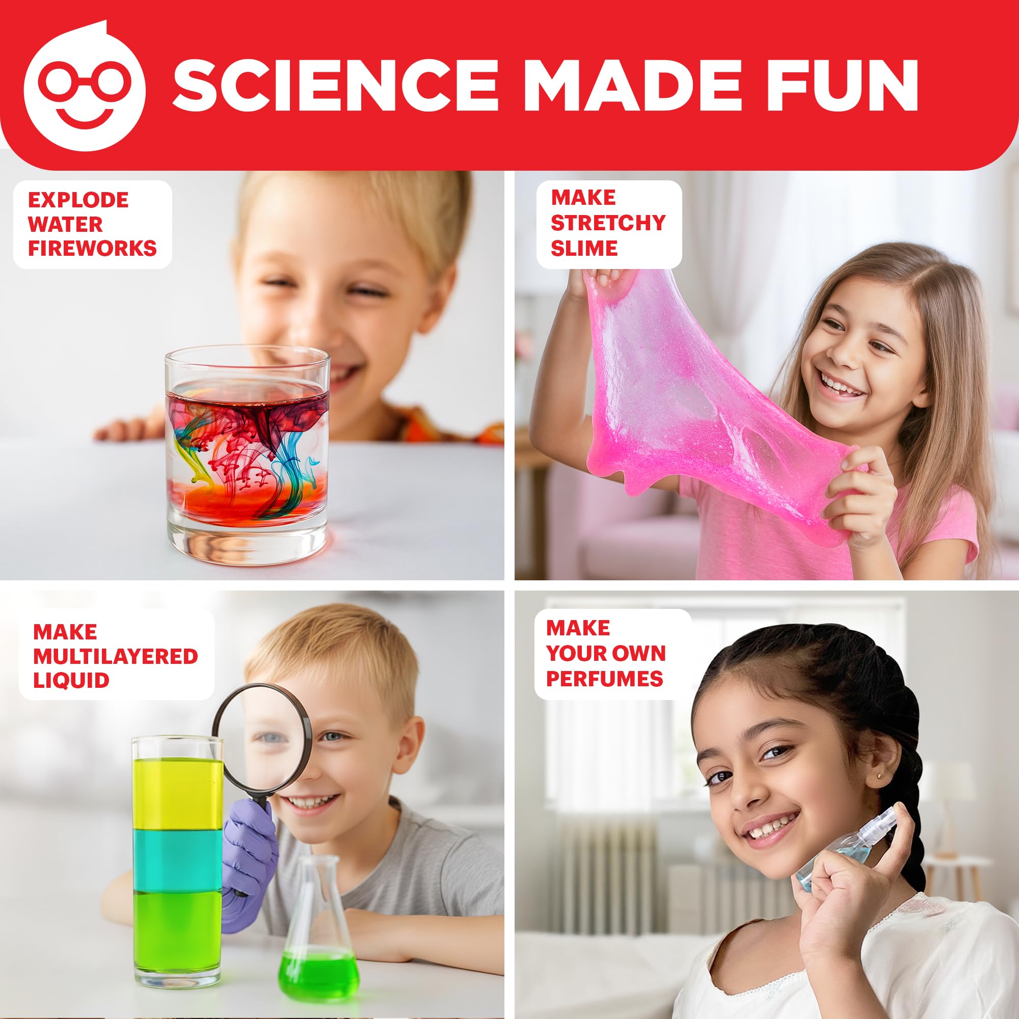 Doctor Jupiter My First Science Kit for Kids Ages 4-5-6-7-8 | Christmas, Birthday Gift Ideas for 4+ Year Old Boys & Girls | Toy Stem Kit with 100+ Experiments | Learning & Educational Projects