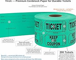 Tacticai 500 Raffle Tickets, Green