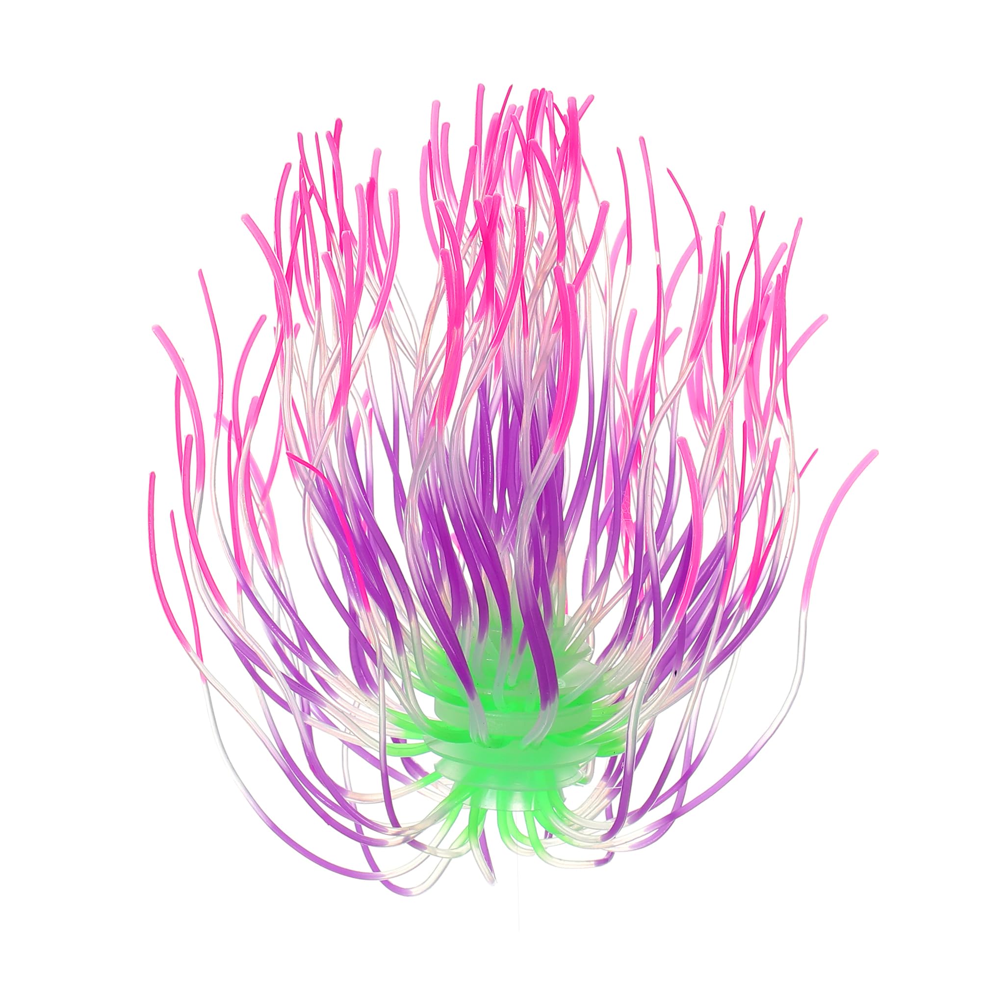 VOCOSTE Aquarium Simulation Coral Fireworks Flower, Fish Tank Decor, Rose Red