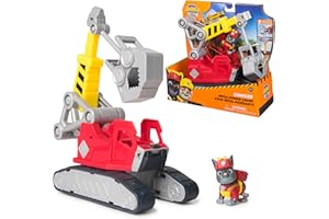 RUBBLE & CREW Ruben & Compagnie – Powerful Charlie Crane – Collectable Paw Patrol Car Figurine – Cartoon Adventures Constructions – Paw Patrol Toy – Children's Car – Children's Toy for Children Aged 3 Years and