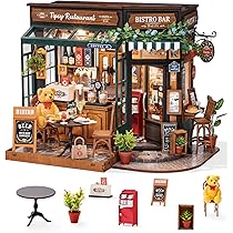 ROBOTIME DIY Tiny House Kit, Miniature House Kit for Adults to