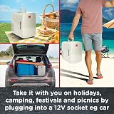 10L Mini Fridge Cooler Warmer AC DC UK EU Plug Portable view 4