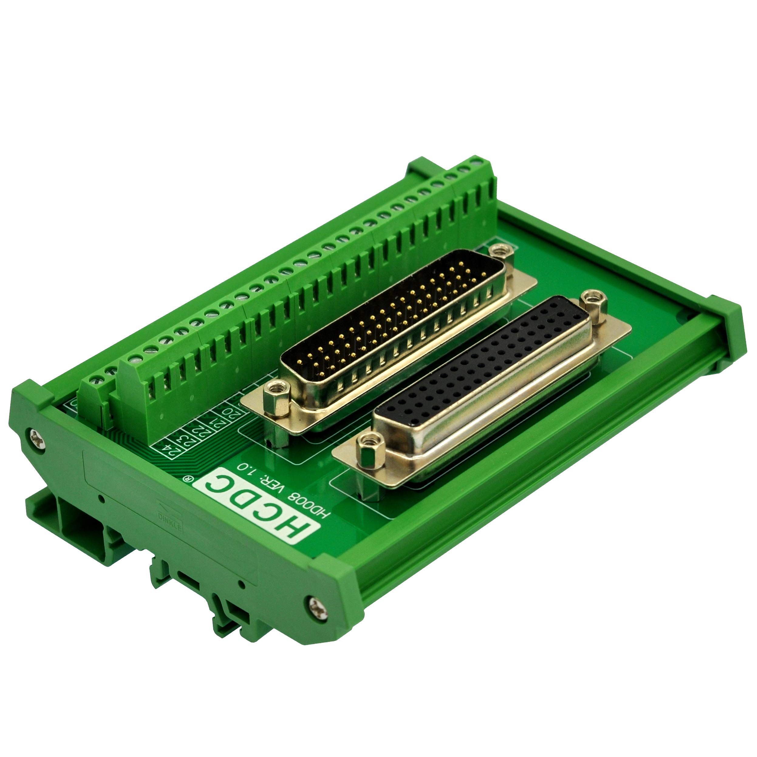 HCDC D-SUB Male-Female Interface Module Terminal Block Breakout Board (DB50)