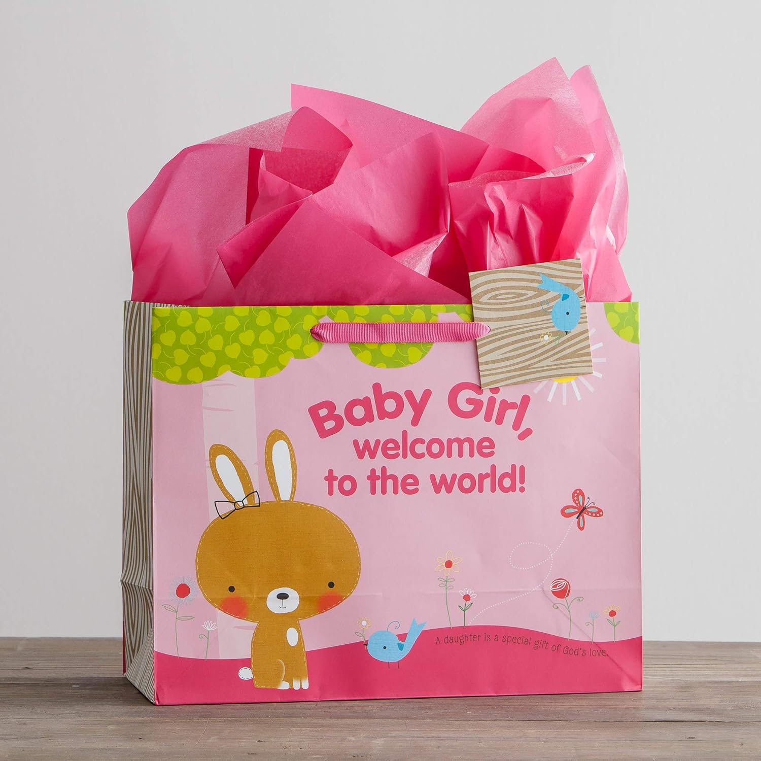 large baby girl gift bag