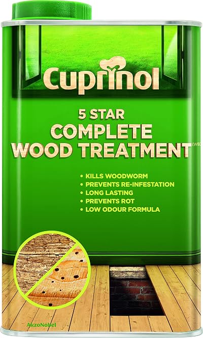 Cuprinol 5 Star Complete Wood Treatment 1L Clear Water Based Insect Decay