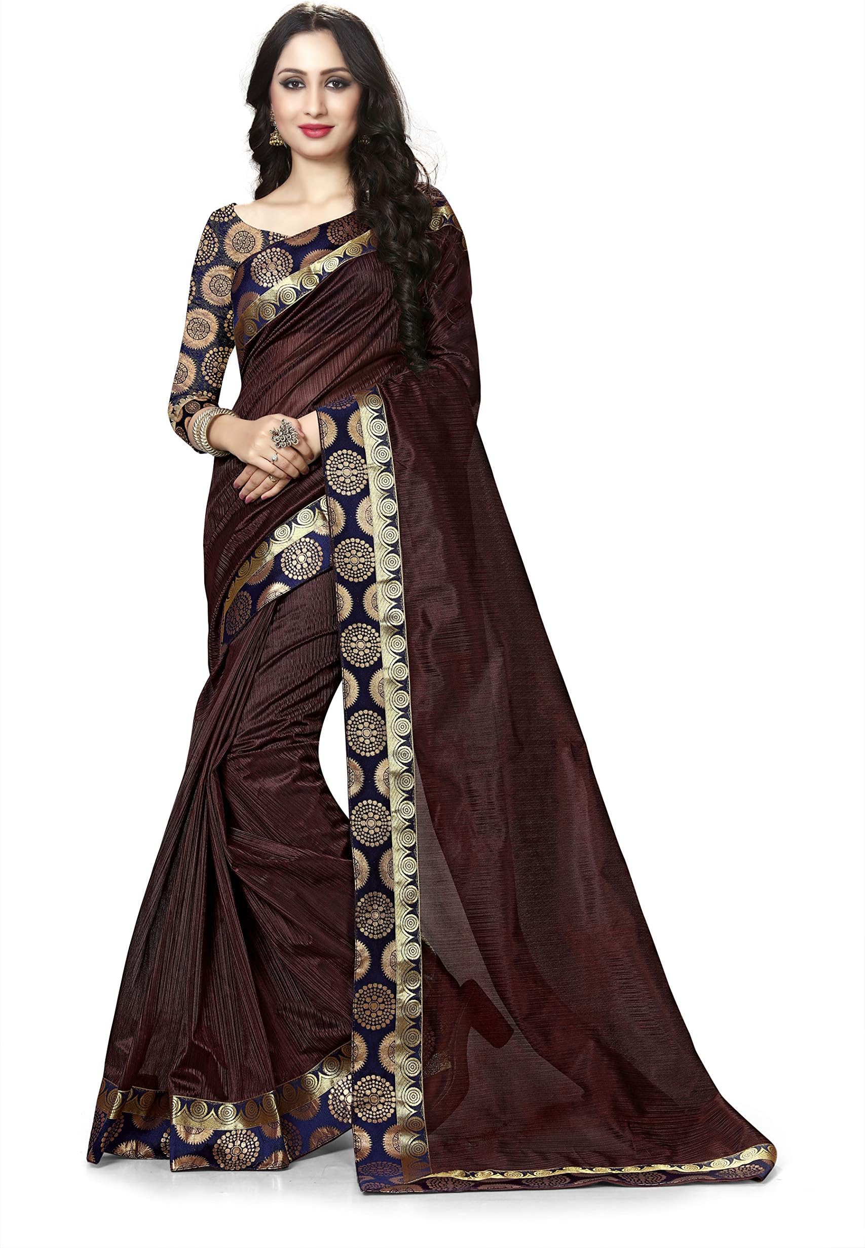 Rasikaa FashionWomen's Chiffon Saree With Blouse Piece