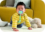 MAM Clip 2 Pack Soother Clips Adjustable Lightweight White Blue Strap view 6