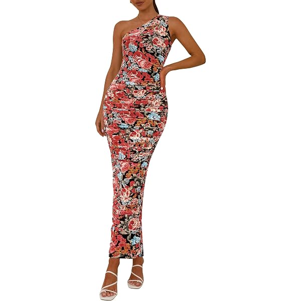 strapless open back dress Floral Asymmetrical Dress | Blue Floral Dress | Wedding Guest Dress –  MOD&SOUL main image 0