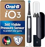 Oral-B iO 3 Matt Black Ultimate Clean Electric Toothbrush with Charger Pouch