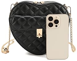 lola mae Heart Shape Satchel Crossbody Purse for