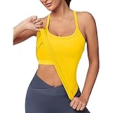 MathCat Workout Tank Tops for Women with Built in Bra, Sleeveless Gym Tops Seamless Racerback Athletic Yoga Shirts
