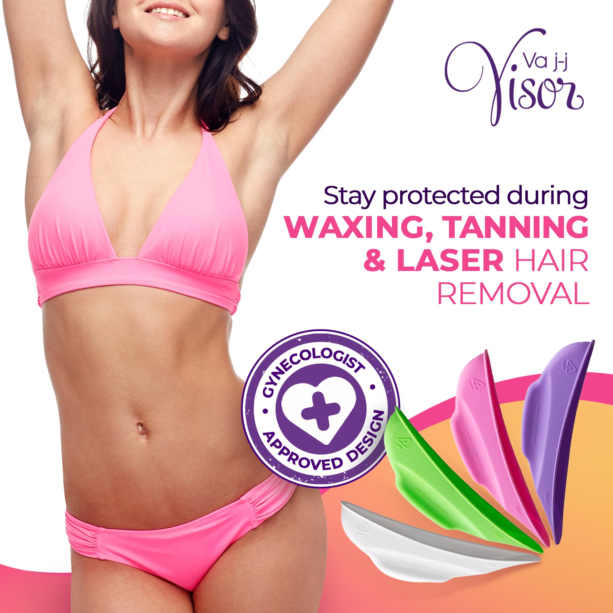 Women’s Intimate Area Protection Shield Brazilian Waxing, Laser Hair Removal, Modesty Protection, Depilation Pink Single Pack