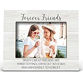 FONDCANYON Forever Friends Sunflower Picture Photo Frame, Bestie Bff Friendship Gifts For Men Women Friends Birthday Christmas Girls (5x7 Inch Photo) (Color2)