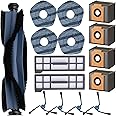 Replacement Parts for Eufy X10 Pro Omni Vacuum Cleaner Accessories Kit, 1 Main Brush, 2 Hepa Filters, 4 Dust Bags, 4 Mop Pads
