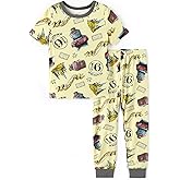 Harry Potter Pajamas with Bamboo Viscose Gryffindor Hogwarts Boys/Girls Snug Fit Shirt and Pant from Toddler to Big Kid