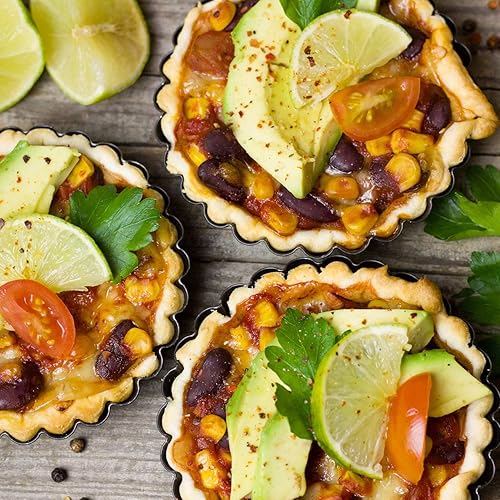 Non stick Inch Quiche Pans Removable Bottom Mini Tart Pans Set