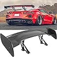DREAMOTOR 57 Inch Universal Rear Spoiler, GT Style Car Rear Trunk Spoiler Wing Spoiler Compatible with Chevy Corvette C8 C7 Camaro Mazda Miata RX-7 Nissan Lexus Toyota Honda Civic Ford Mustang Scion