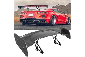 DREAMOTOR 57 Inch Universal Rear Spoiler, GT Style Car Rear Trunk Spoiler Wing Spoiler Compatible with Chevy Corvette C8 C7 Camaro Mazda Miata RX-7 Nissan Lexus Toyota Honda Civic Ford Mustang Scion