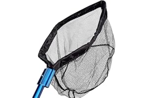 POND H2O PondH2o Heavy Duty Pond Net 16 Inch (40cm) Head Size with 9 Ft (3 Metre) Telescopic Pole Built to Last for All Water Garden Jobs, for Pond Professionals Koi Fish Catching or Debris Skimming Net