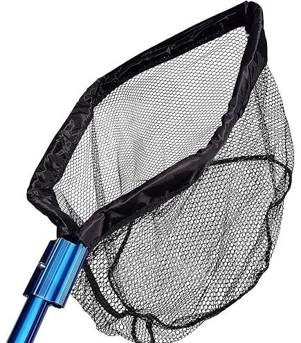 Amazon.com: PondH2o Heavy Duty Water Garden Pond Net Koi Fish Pond Sludge  Skimmer 18 Inch Rubberirized Mesh Net Head with 3 Foot Pole, Remove Leaves  and Debris, Skimming : Patio, Lawn & Garden